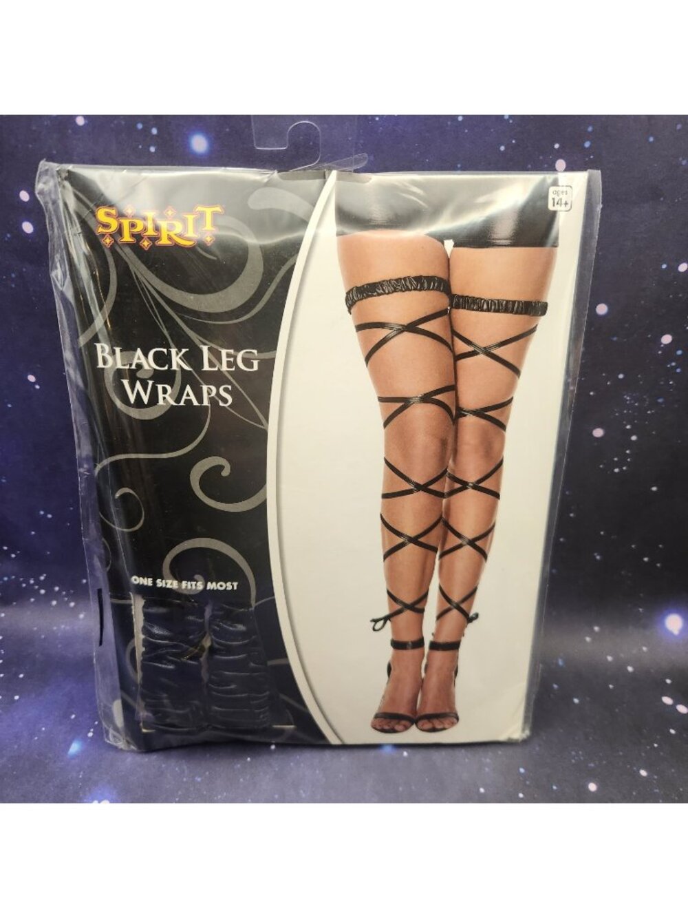 Spirit Black Leg Wraps Halloween Costume Accessories One Size Fits Most Sexy